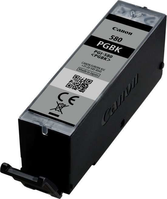 Canon PGI-580PGBK - 11.2 ml - zwart - origineel - inkttank - voor PIXMA TS6251, TS6350, TS6351, TS8251, TS8252, TS8350, TS8351, TS8352, TS9550, TS9551
