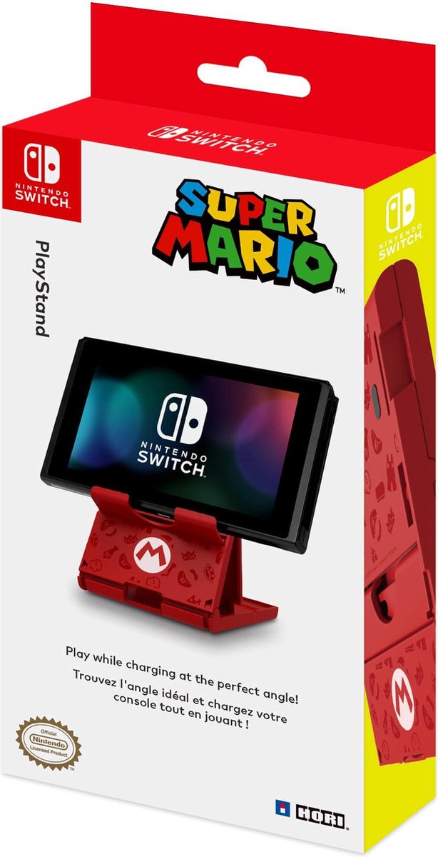 Hori Playstand Console Standaard - Official Licensed - Mario Versie - Nintendo Switch + Switch Lite