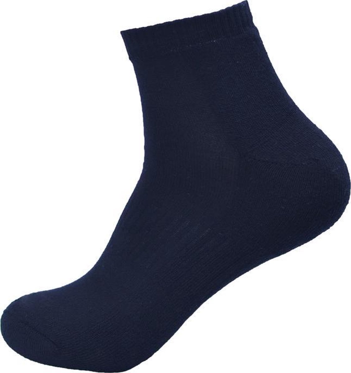Quarter Sneakersokken Badstof - 6 Paar - DONEX® - Zwart - Maat 39-42