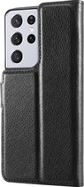 Shieldcase Samsung Galaxy S21 Ultra wallet bookcase - zwart