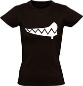 Monster teeth Dames t-shirt | monster | gebit | tanden | tandarts | cadeau | Zwart