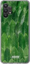 6F hoesje - geschikt voor Samsung Galaxy A32 5G -  Transparant TPU Case - Green Scales #ffffff