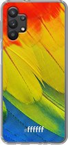 6F hoesje - geschikt voor Samsung Galaxy A32 5G -  Transparant TPU Case - Macaw Hues #ffffff