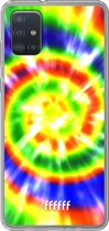 6F hoesje - geschikt voor Samsung Galaxy A52 - Transparant TPU Case - Hippie Tie Dye #ffffff
