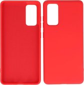 Wicked Narwal | 2.0mm Dikke Fashion Color TPU Hoesje voor Samsung Samsung Galaxy S20 FE Rood