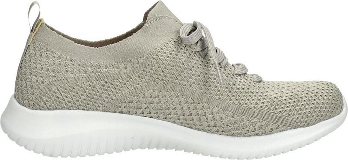 Skechers Ultra Flex W Sneakers - Maat 37 - Vrouwen - beige/wit | bol.com