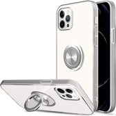 Coque arrière de Luxe iPhone 12 Pro Max - Support Ring en métal - Transparent