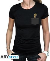 Marvel Pocket Groot T-shirt Femme Noir XL