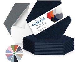 Akoestische Panelen Zeshoekig | Geluidsabsorberend Vilt voor Wand en Plafond | Ideaal voor Thuiswerkplek