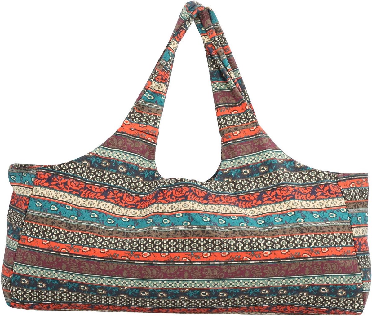 Extra Grote Linnen Yogatas met Voorvak - Strandtas, Sporttas en Shopper