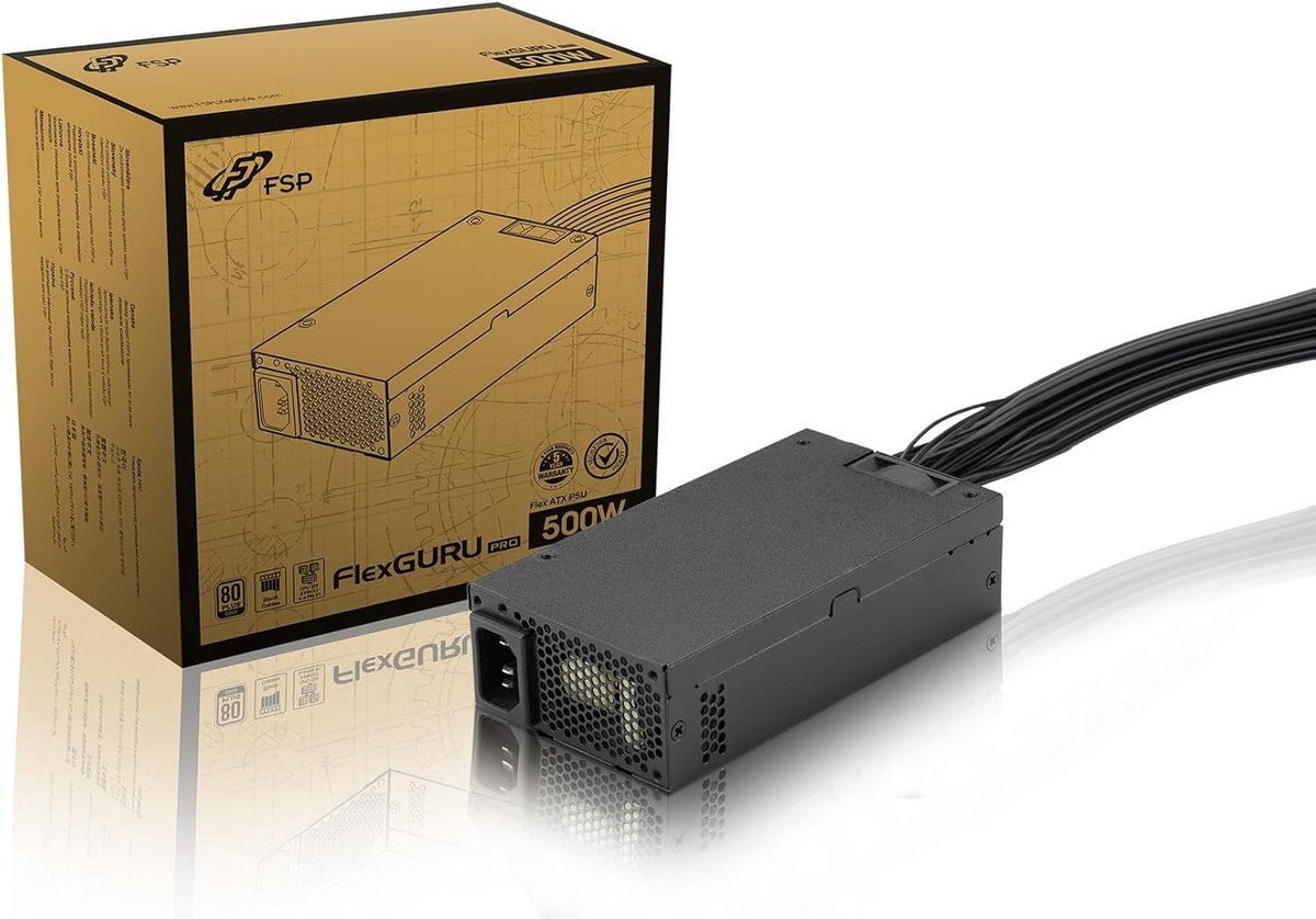 Voeding Computer - PC Component - Stabiele Stroom - 500 Watt Vermogen - Flex ATX Formaat