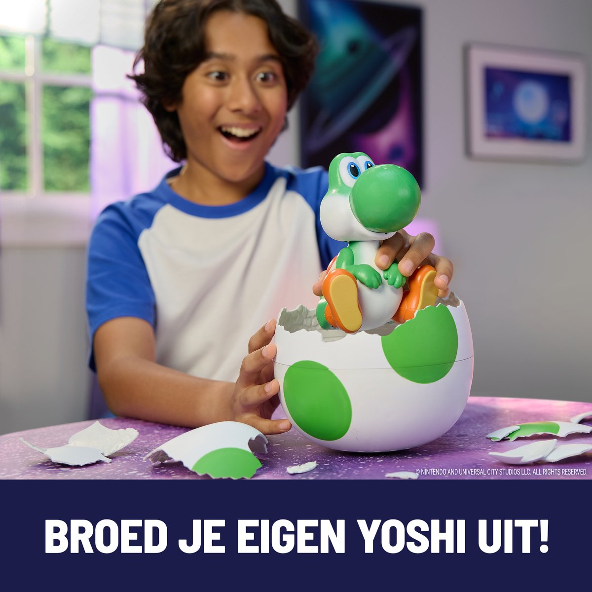 Super Mario Galaxy Movie - Nintendo - The Super Mario Galaxy Movie - Interactief Yoshi Ei - Speelfiguur — afbeelding 8