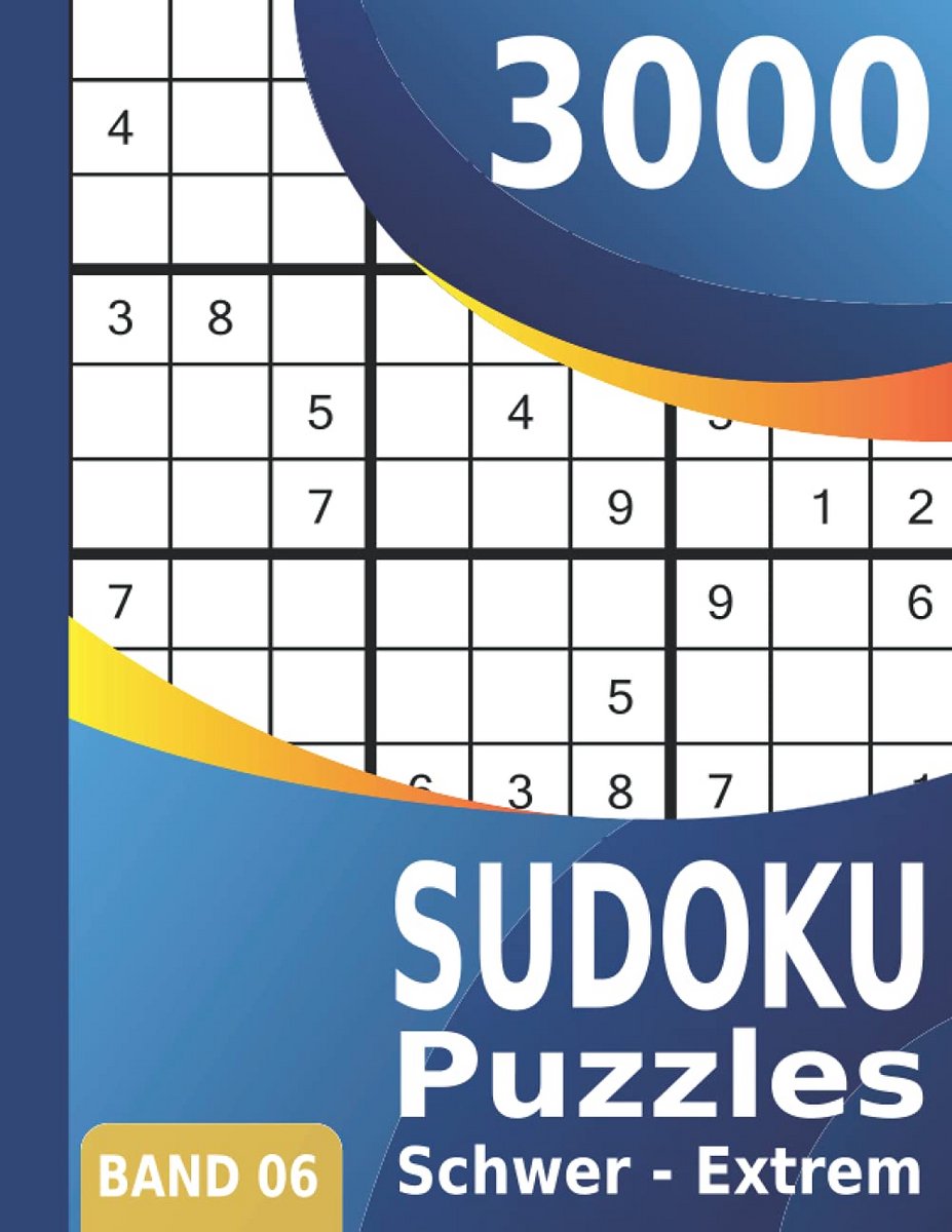 Sudoku Puzzelboek - Hersenkrakers - Mentale Uitdaging - 3000 Puzzels - DIN A4 Formaat