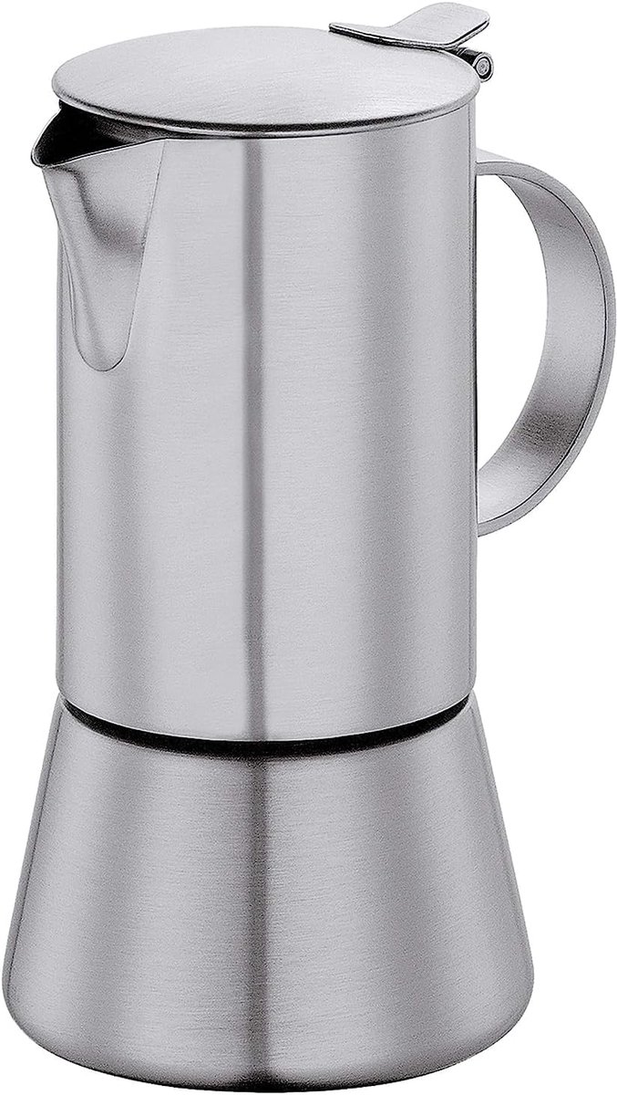 Espresso Machine - Italiaanse Koffie Maker - Zet Koffie - Geschikt Voor Alle Warmtebronnen - Diameter 9cm - Mat