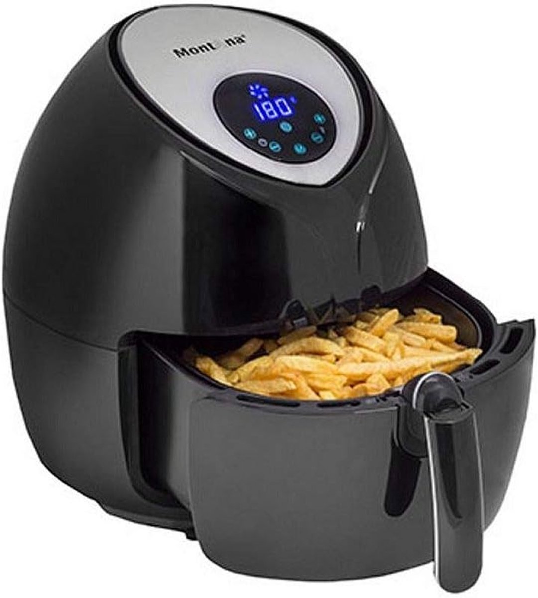 XL Hetelcirculatie Airfryer 5.5L Digitaal - Gezond Frituren & Bakken - Zwart