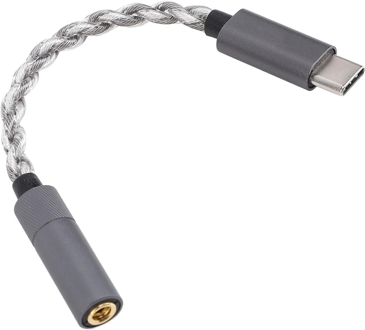 Type C naar 4.4mm Hoofdtelefoonadapter met Hoge Impedantie Ondersteuning