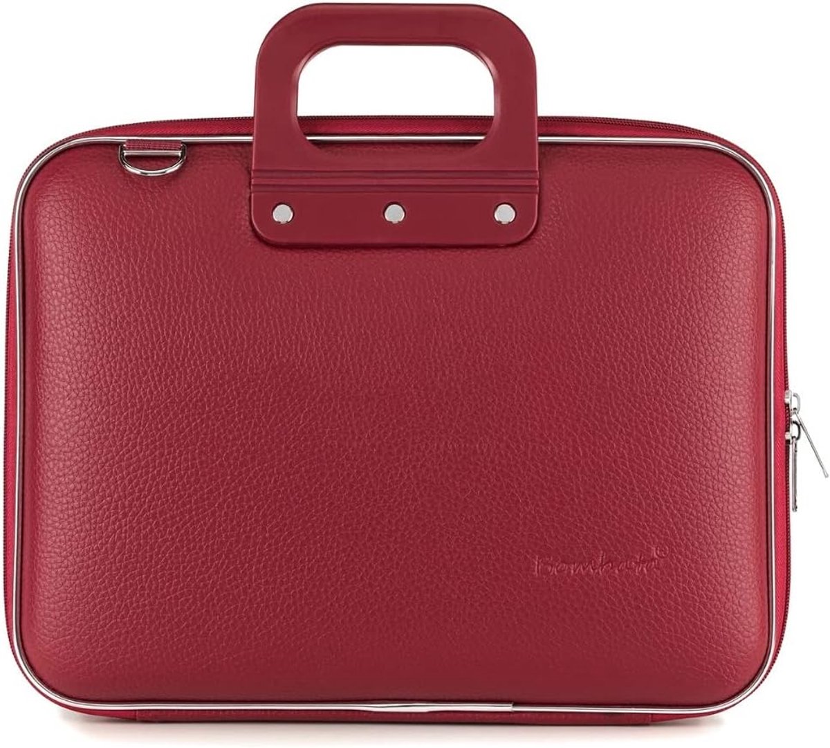 Laptoptas 17 inch - Notebooktas Aktetas - Veilig Transport - Waterdicht Kunstleer - 8x35x46.5 cm - Borgogna Rood
