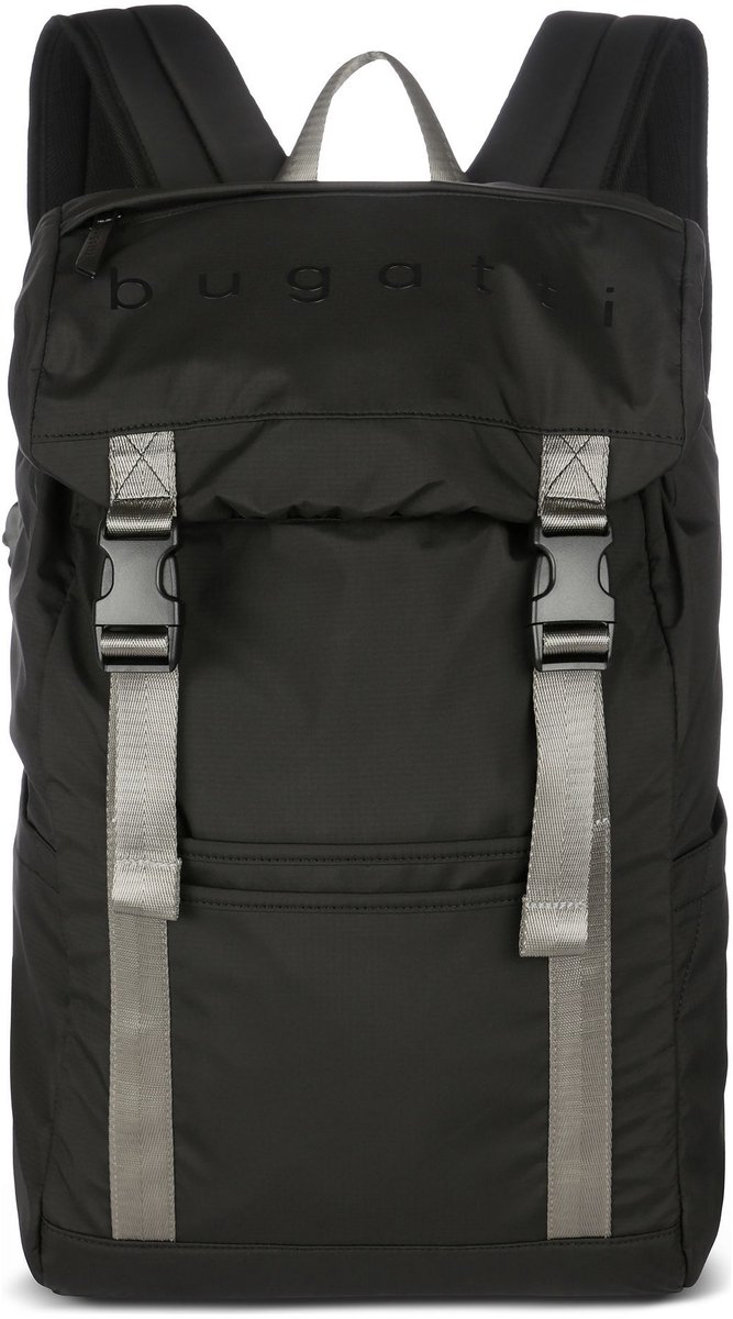 bugatti laptop rugzak rugzak met laptopvak Legere Backpack Black zwart