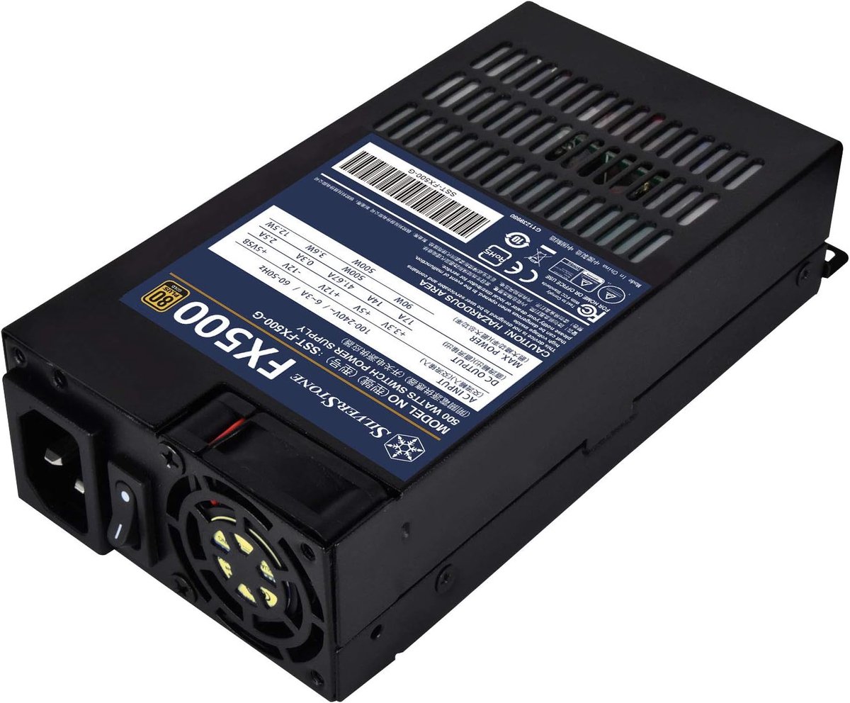 Voeding Unit - PC Component - Computer Upgrade - 80 Plus Gold - Flex ATX - Zwart