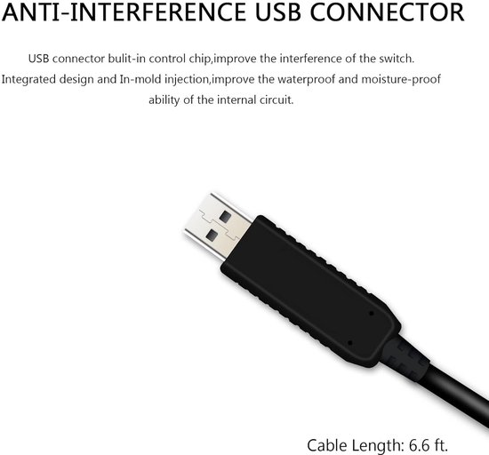 USB Voetpedaal met Drie Trappen voor PC Bediening en Gaming — afbeelding 4