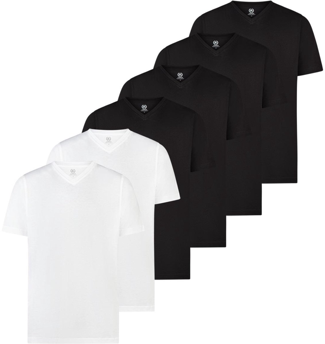 LERROS Heren t-shirt 6 pack Basic