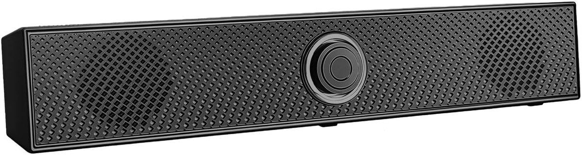 Compacte PC Soundbar met Bluetooth 5.0 en 3.5mm Aansluiting voor Laptop, Monitor en TV