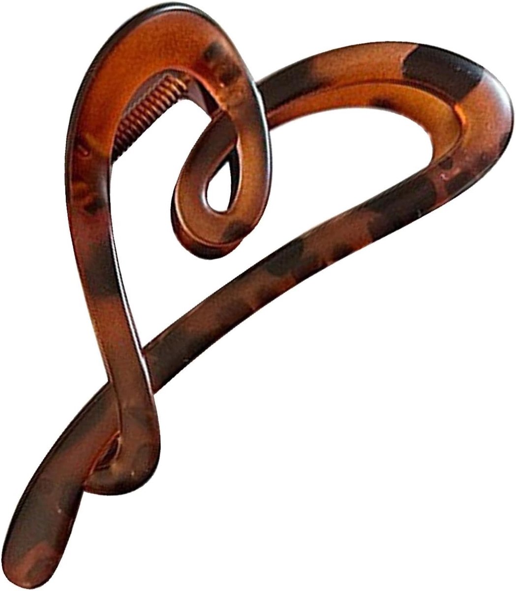 Haren Clip Hartvormig - Elegante Antislip Klauwclip voor Dik en Dun Haar