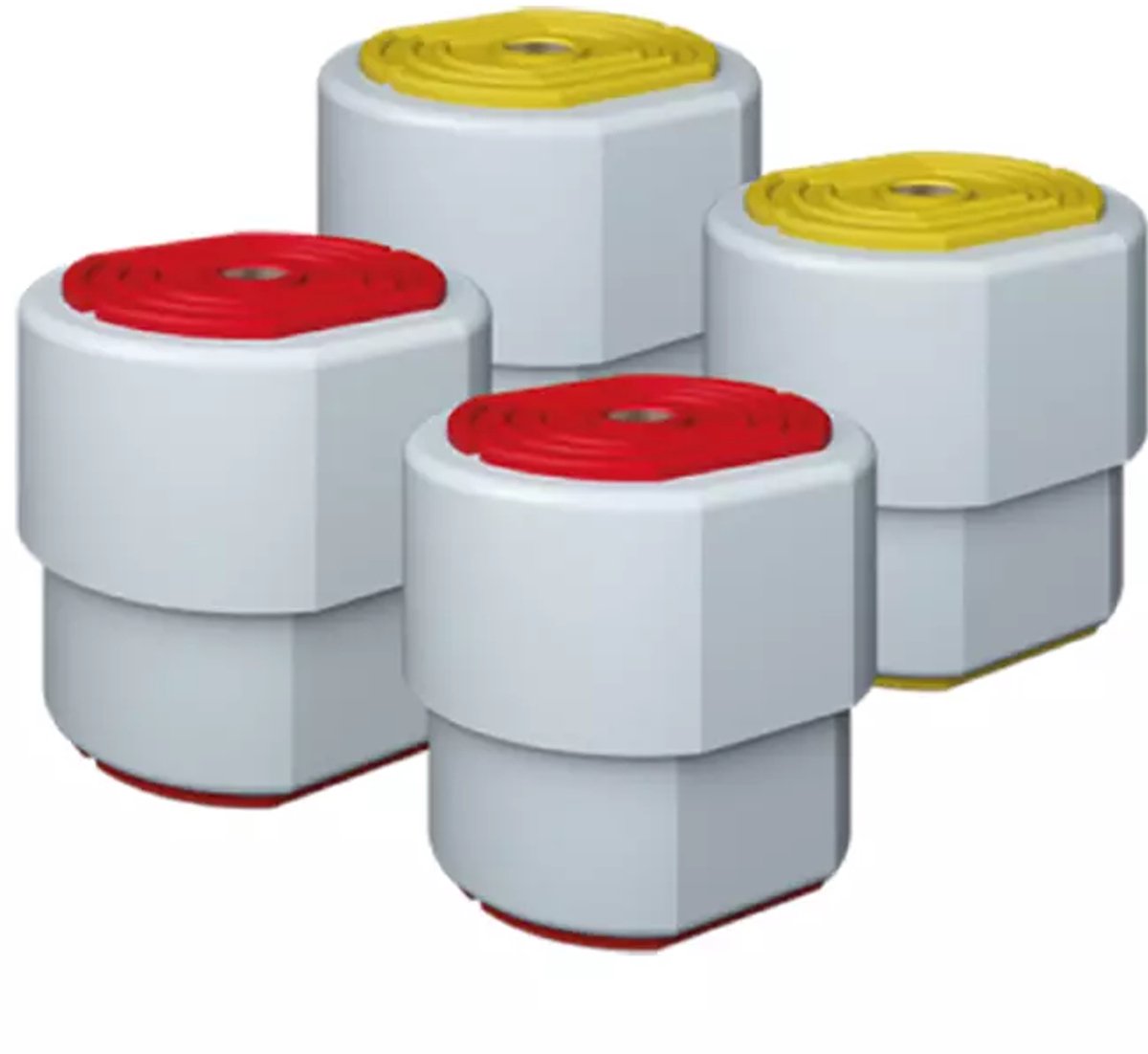 Climaconnect vibratiekit 3.2 rood/geel, met veer, voor units tot 120 KG