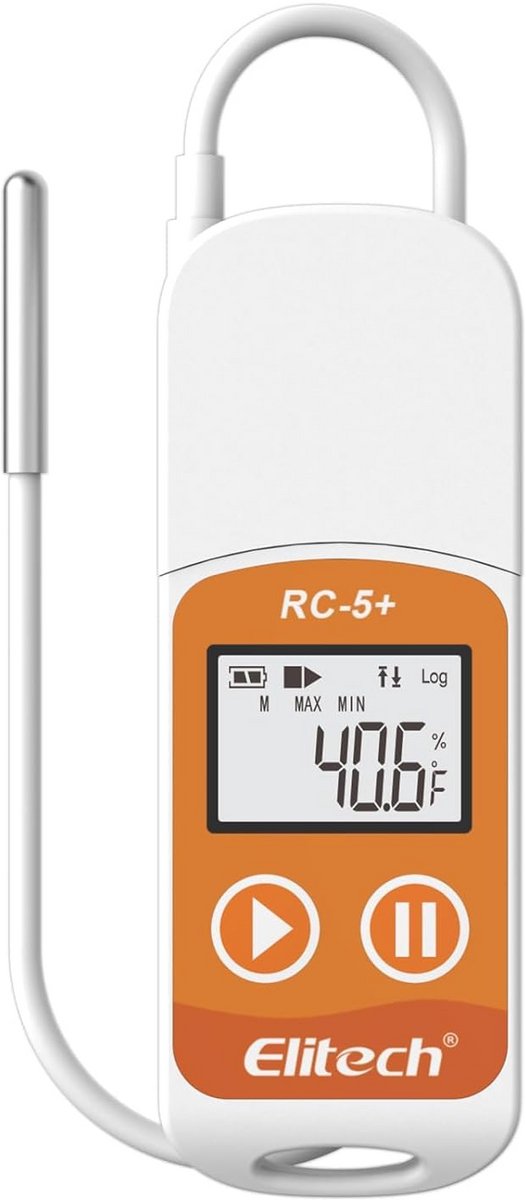 USB Temperatuur Data Logger met Externe Sensor - 32.000 Punten - Automatische PDF Rapportage
