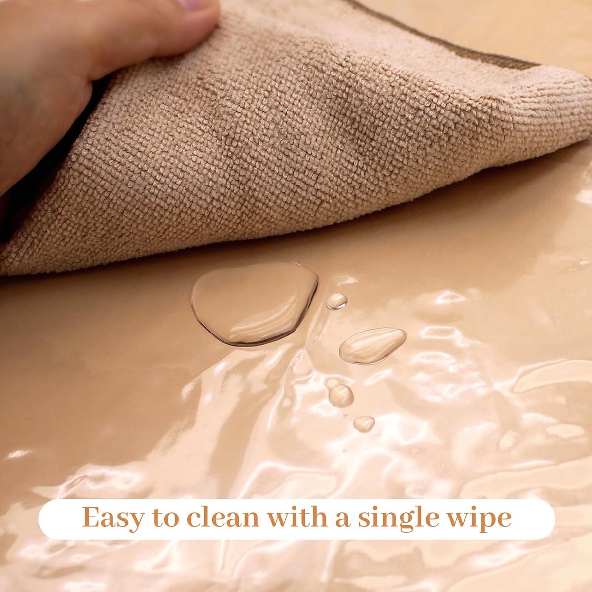 Ronde Tafelkleed Transparant met Elastische Rand Waterdicht Beschermhoes