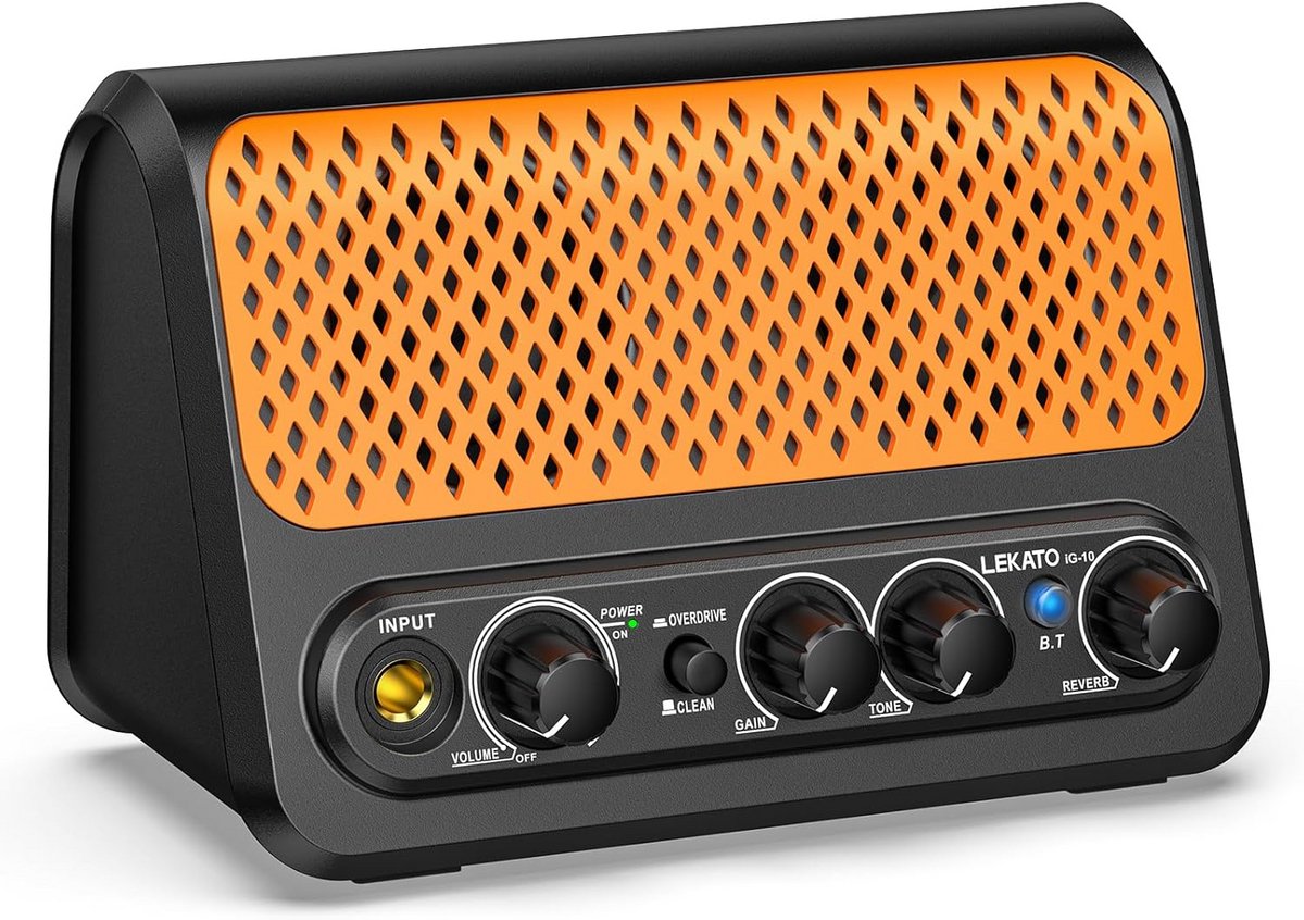 Draagbare Mini Gitaarversterker met Effecten en Bluetooth - 10W