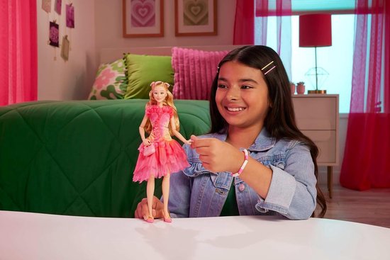 Modepop Glinda met Blonde Haardossen en Accessoires - Flexibele Balletjurk van Merkloos — afbeelding 3