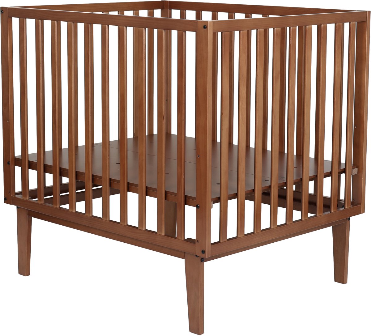 Born Lucky Cubo Baby Box / Babybox / Kinderbox – 100x80 cm – Verstelbare Bodem – Walnoot – foto 8