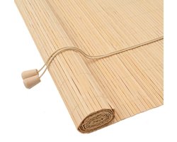 vidaXL - Rolgordijn - Natuur - 140 - x - 160 - cm - Bamboe
