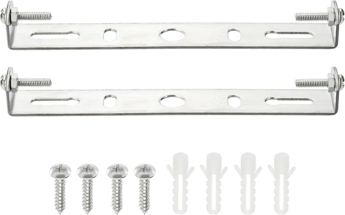 2x Montagebeugel Plafondlamp Ophanging voor Kroonluchter en Verlichting - Zilverkleurig