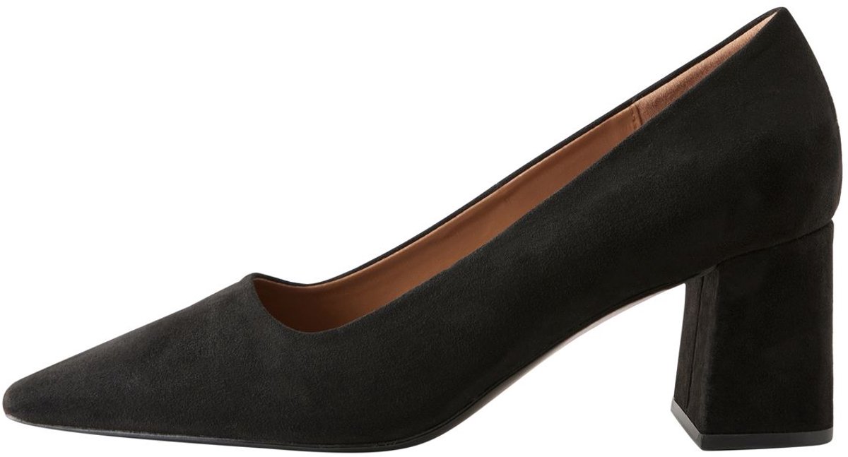 Next - Dames - Pumps met blokhak en hoekige neus - Zwart