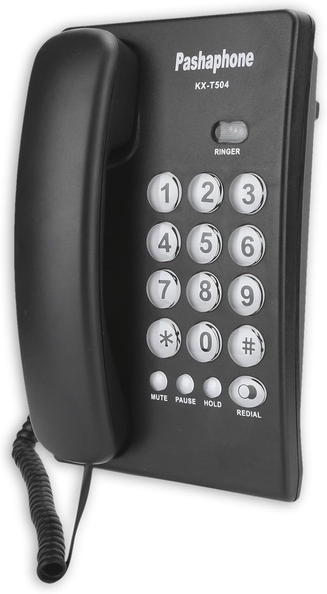 Universele Vaste Analoge Telefoon voor Thuis en Kantoor - Met Mute en Laatste Nummer Herhaling