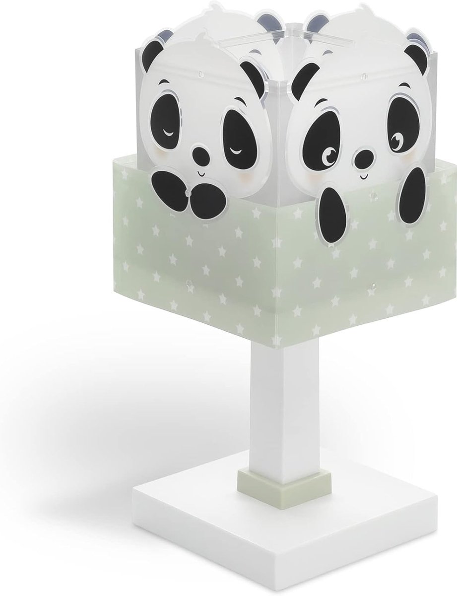 Groene Panda Beer Kinder Tafellamp voor Jongens en Meisjes Bureau Kinderkamer