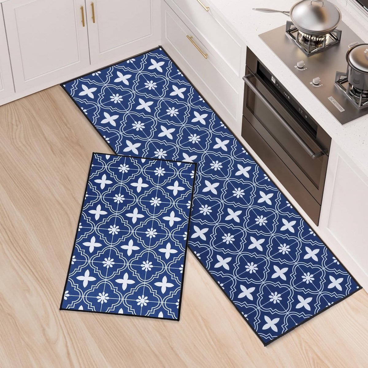 Antislip Keukenloper Set 2 Stuks Wasbaar Absorberend Vloerkleed