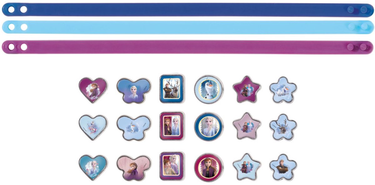 Disney Frozen Totum 3 schuif armbandjes maken met 18 bedels - knutselen speelgoed meisjes vanaf 3 jaar - Olaf - Anna - Elsa prinsessen cadeautip — afbeelding 8