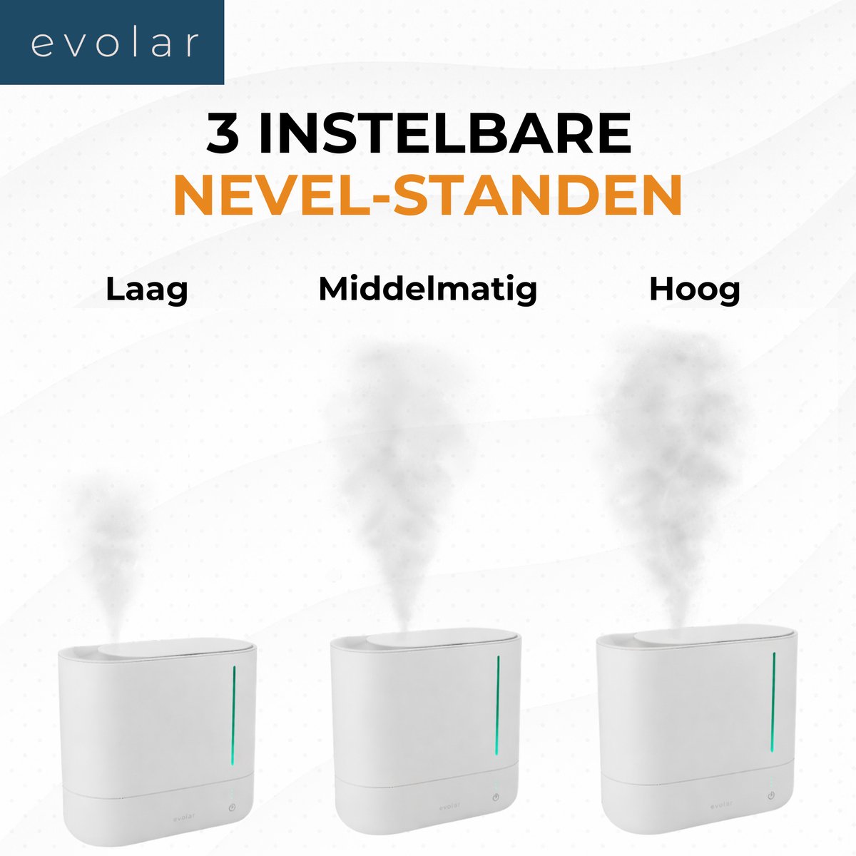 Evolar Luchtbevochtiger met Aromatherapie - 5L Tank - Air Humidifier - Diffuser - Woonkamer, Kantoor, Babykamer, Slaapkamer - EVO-HF450 thumbnail 5