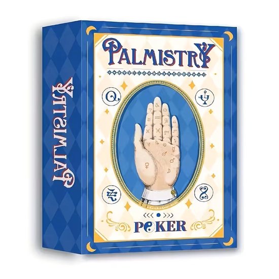 Palmistry Poker – Mystieke Speelkaarten met Handlijnlezing – 54 Kaarten – Engels