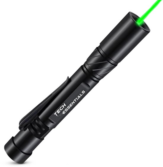 Tech Essentials Laserpen Groen Mini - Klasse II - USB-C Oplaadbaar - Gadget