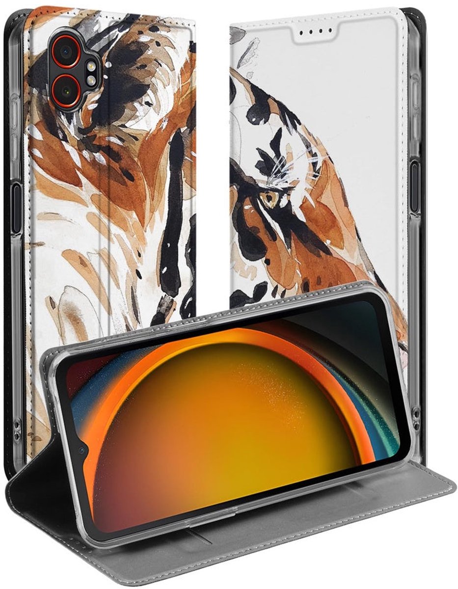 Smart Cover Hoesje Samsung Galaxy Xcover 7 Pro Tiger