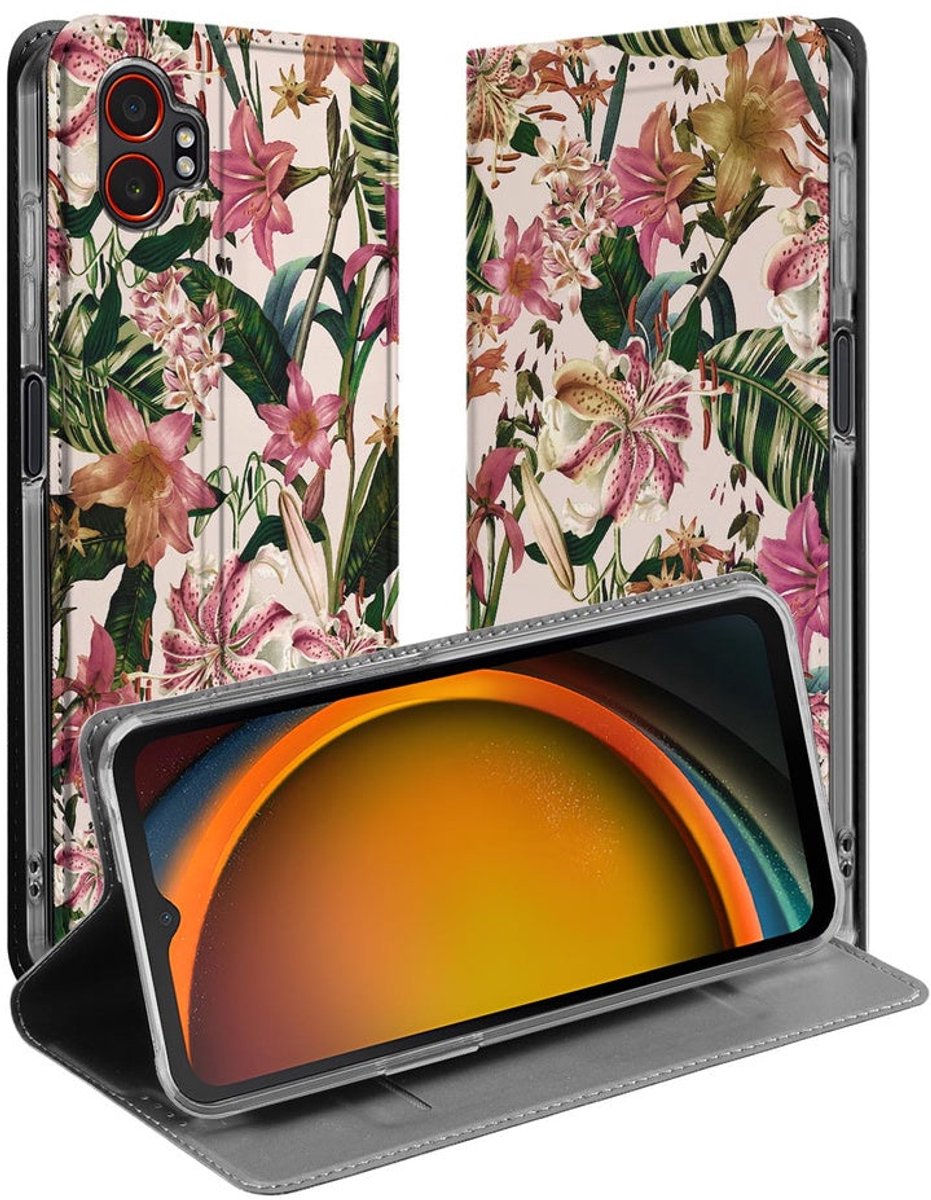 Samsung Galaxy Xcover 7 Pro Book Case Flowers