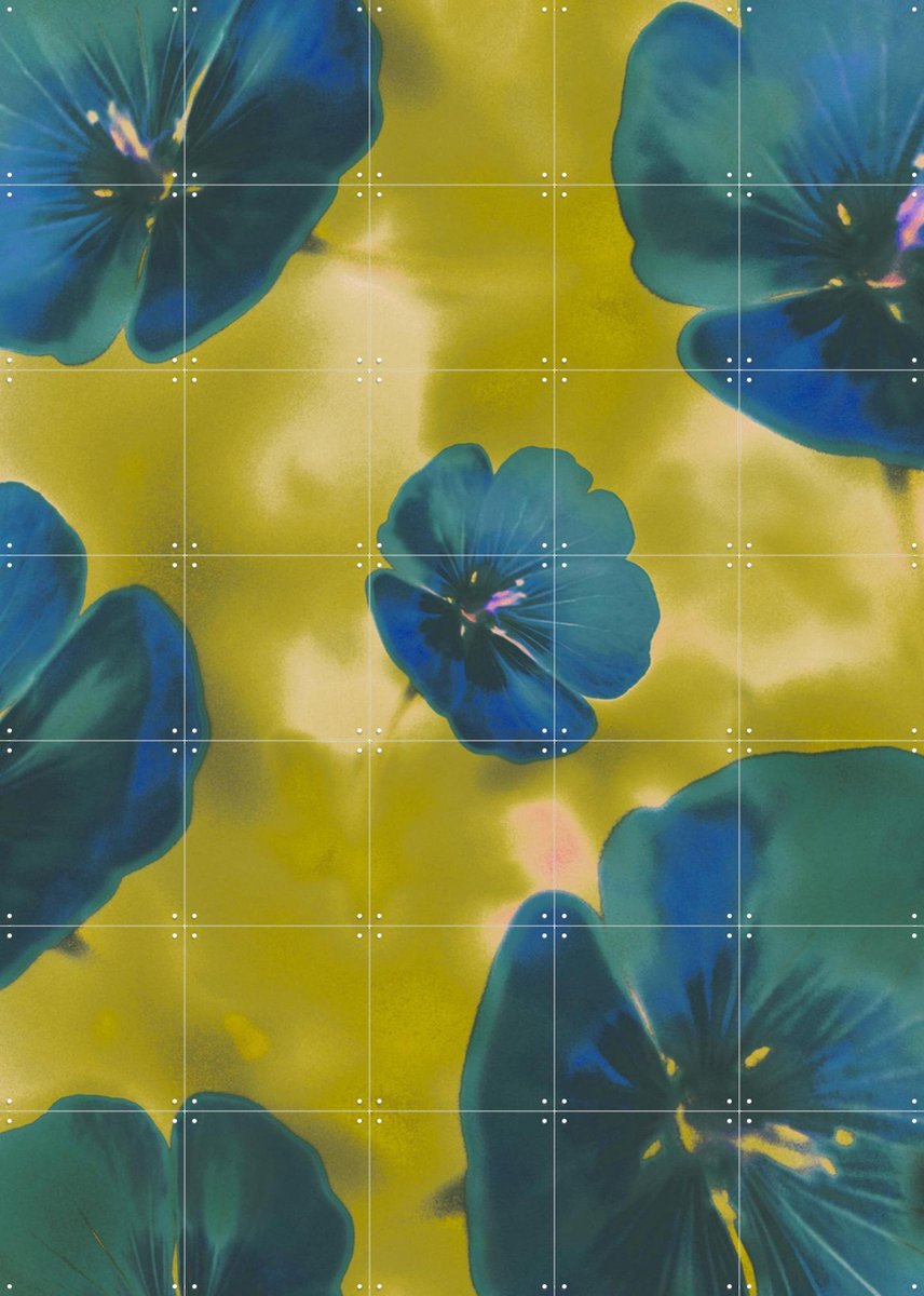IXXI Free Spirits, Amber Lauder - 100 x 140 cm - Gratis ophangtool - Grote wanddecoratie en posters - Abstract, Digitale Kunst, Kleurrijk, Slaapkamer