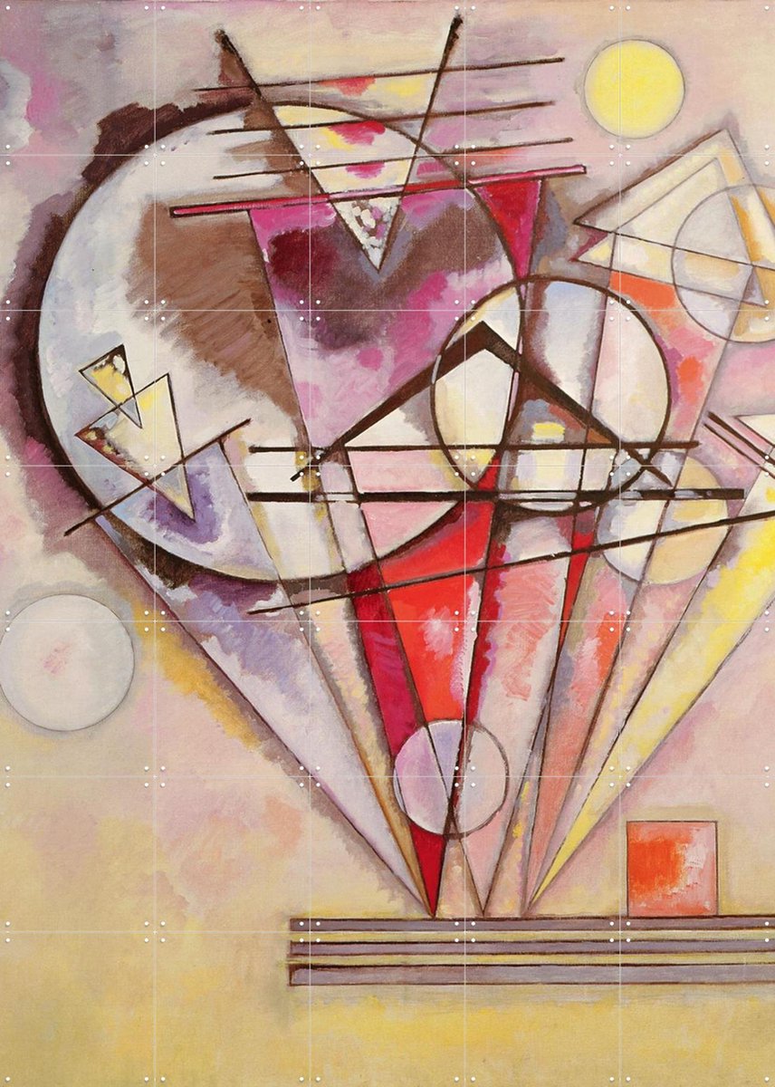 IXXI On the Points - Wassily Kandinsky, Kandinsky & Bridgeman Images - 100 x 140 cm - Gratis ophangtool - Grote wanddecoratie en posters - Klassiek