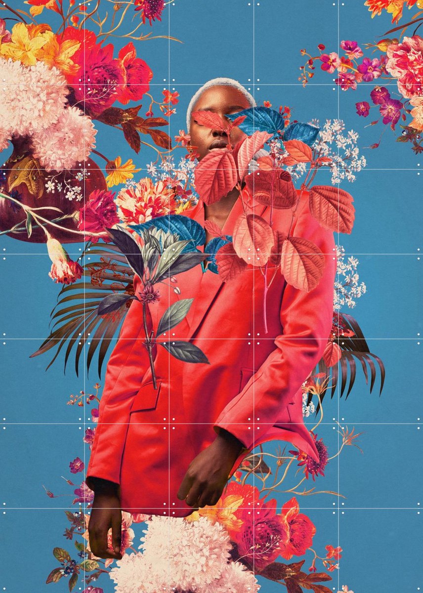 IXXI All the Springs she Remembered, Frank Moth - 100 x 140 cm - Gratis ophangtool - Grote wanddecoratie en posters - Gemengde Technieken, Collage