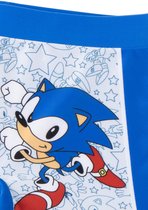 Sonic the Hedgehog Zwembroek Jongens - Blauw Wit - Sonic & Knuckles - Officieel Gelicenseerd