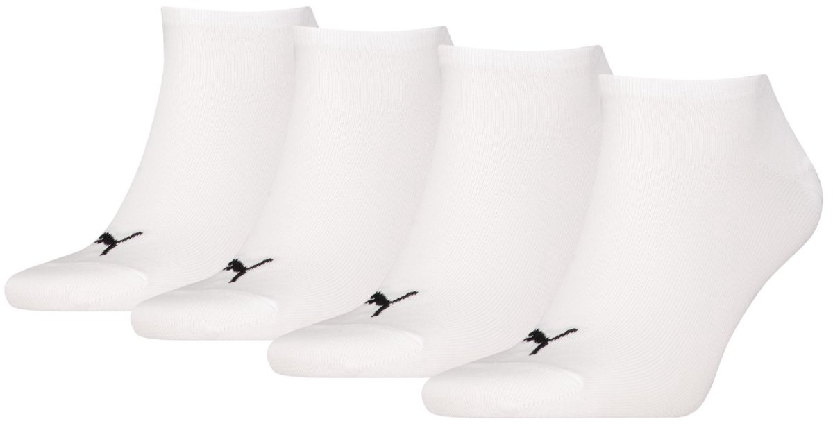 Unisex sneakersokken voordeelpakket 3+1 – 39-42 Wit